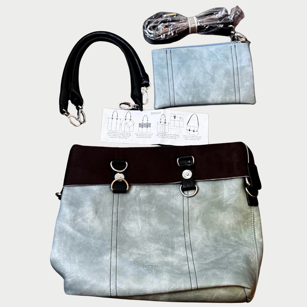 ESPE Groovi 10-Way Convertible Tote Shoulder Bag Hand Bag and Wallet
